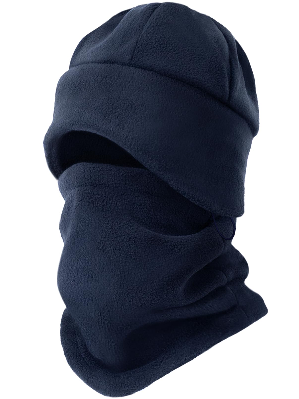 Winter Beanie Hat Scarf Set with Ear Flaps for Men Women Knit Fleece Lined Skull Cap Windproof Neck Warmer Gaiter
